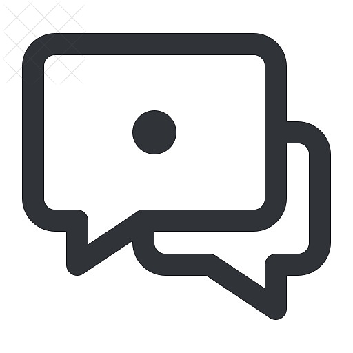 Chat, communication, conversation, dot, message icon.