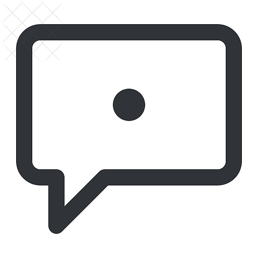 Bubble, chat, communication, conversation, dot icon.