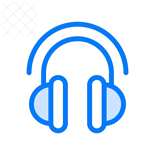 Audio, earphones, electronics, headphones, sound icon.