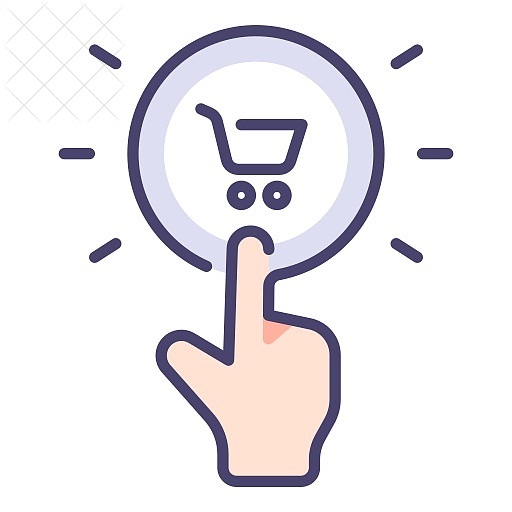 Buy, cart, online, pay, purchase icon.