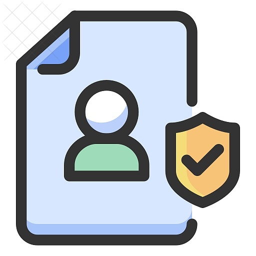 Gdpr, personal data, privacy, protection, shield icon.