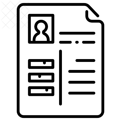 Business, employment, job, paper, resume icon.