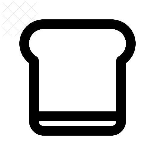Bakery, bread icon.