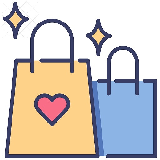 Bag, buy, lifestyle, purchase, sale icon.