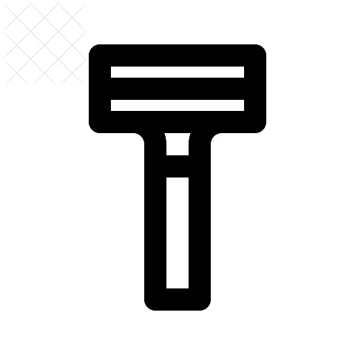 Barbershop, razor icon.
