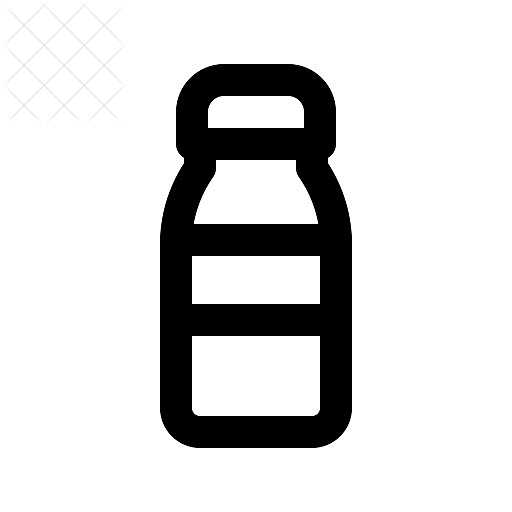 Bottle, drinks, water icon.