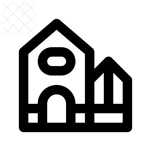 Buiding, house, switzerland icon.