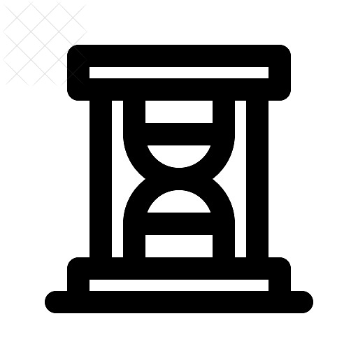 Hourglass, startup icon.