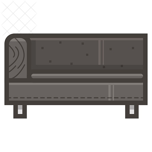 Sofa, couch, furniture, seat icon.