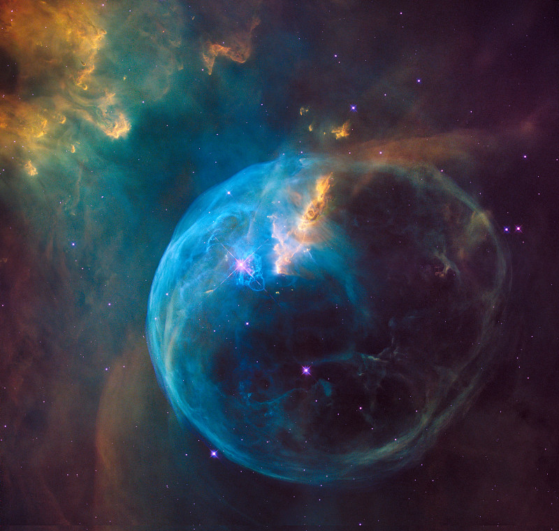 氣泡星云(ngc7635)圖片素材