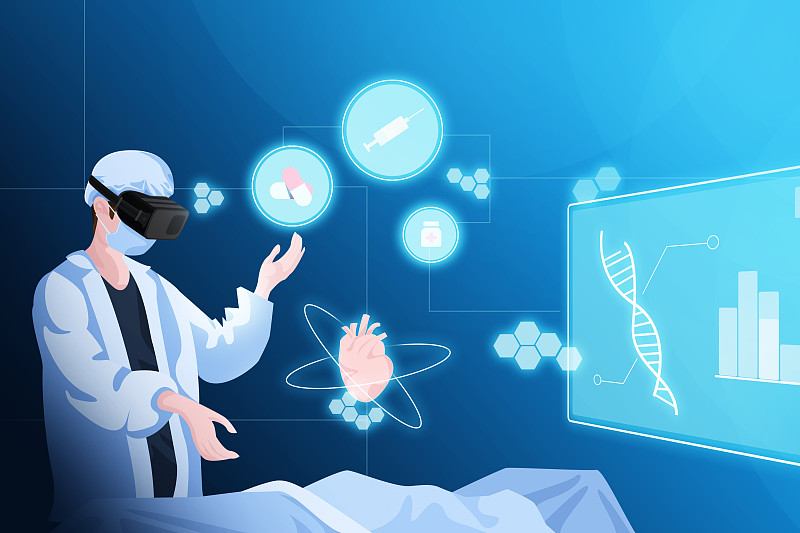 科技醫療未來vr元宇宙虛擬現實圖片素材