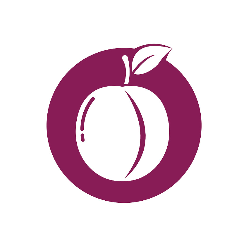水果葡萄標志插畫圖片