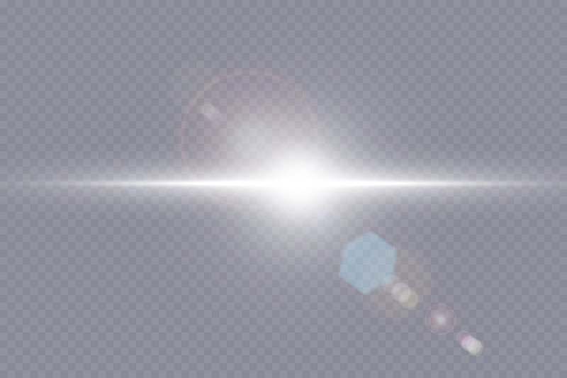 矢量透明陽光特殊透鏡眩光效果插畫圖片