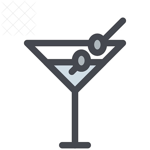 martini_alcohol_cocktail_drink_olives_icon
