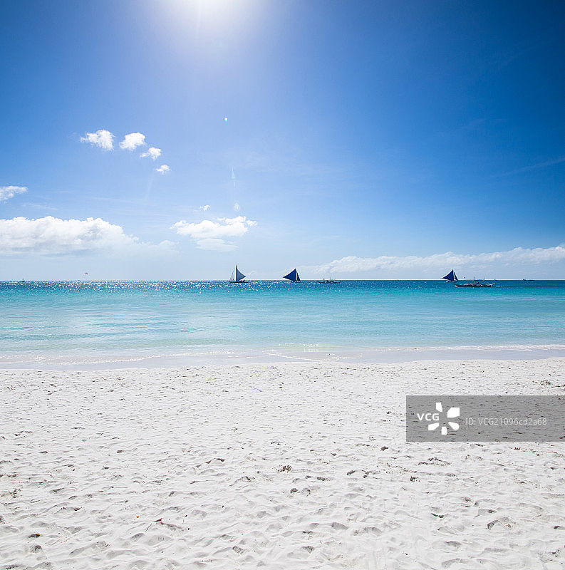 菲律宾长滩岛海滩风光图片素材