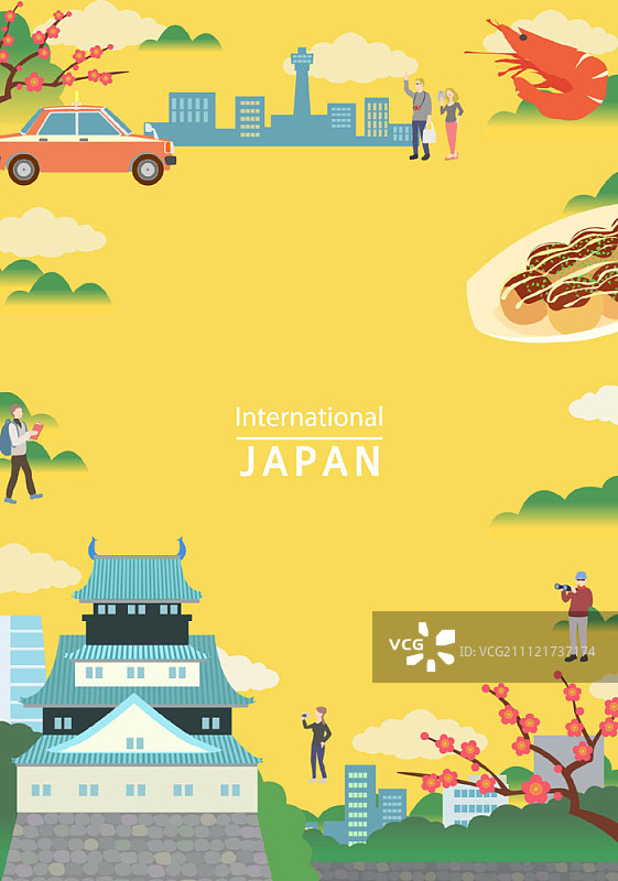 日本的地标插图图片素材