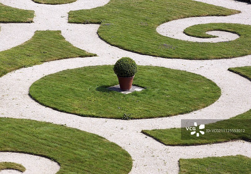 凡尔赛宫花园的景色图片素材