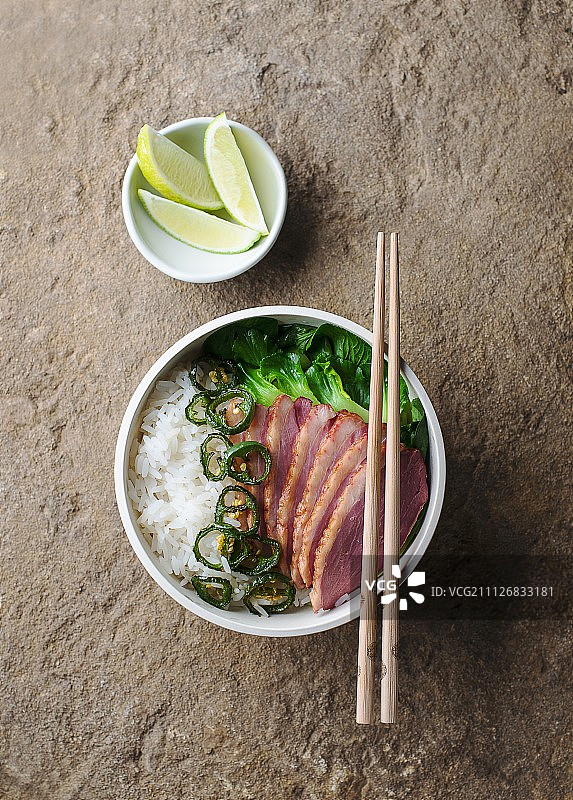 鸭胸肉饭(亚洲)图片素材