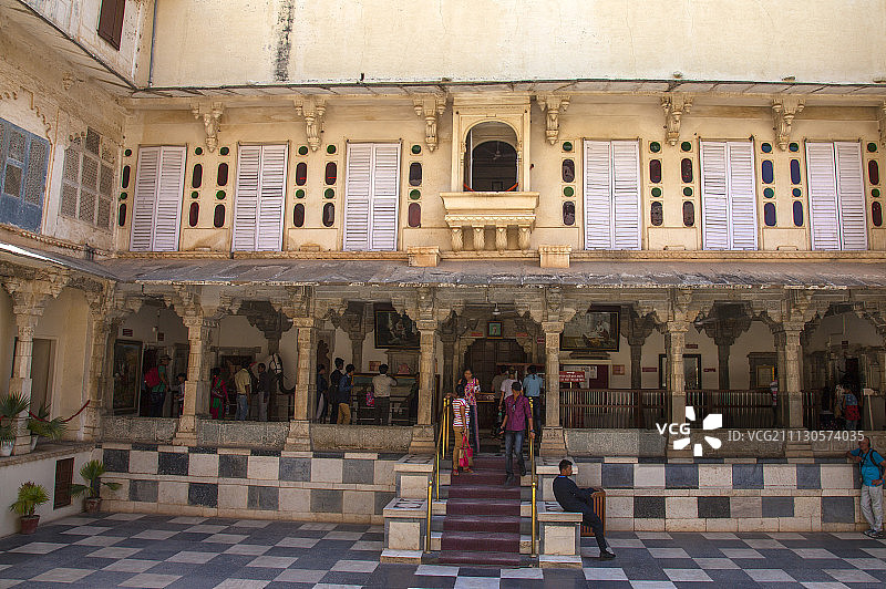 乌代布尔城市宫殿,乌代布尔,印度图片素材