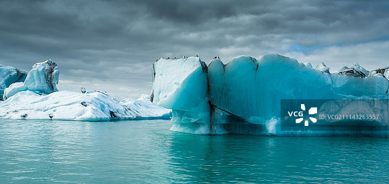 冰岛Jokulsarlon冰山礁湖图片素材