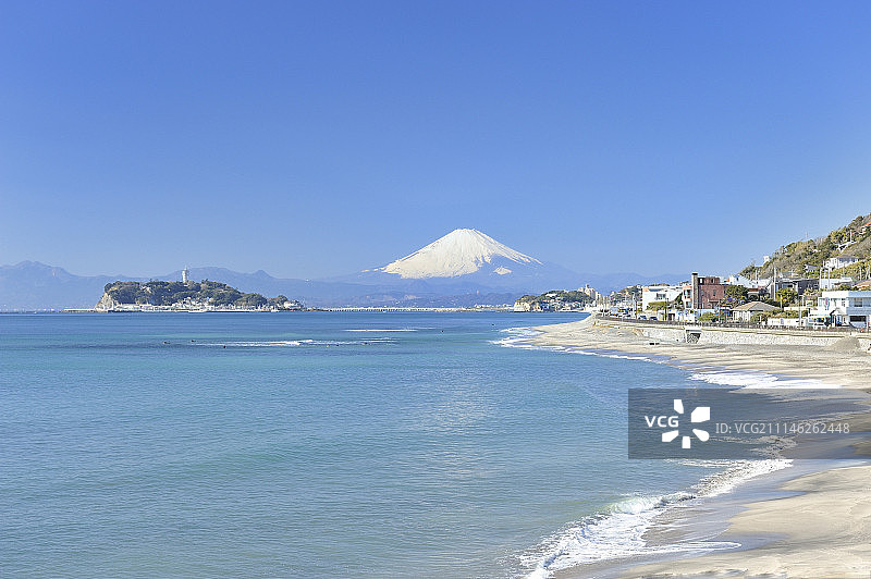 富士山的美景图片素材