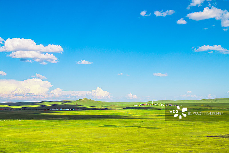 内蒙古呼伦贝尔草原景观图片素材