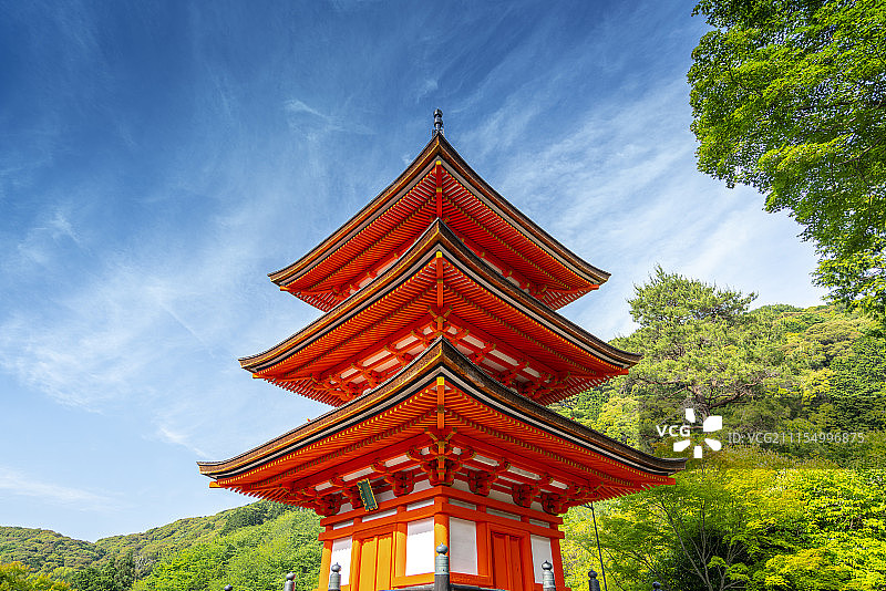 日本清水寺建筑图片素材