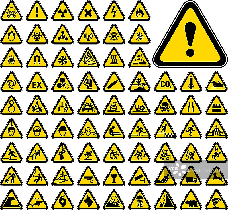 72三角形危险警告符号图片素材