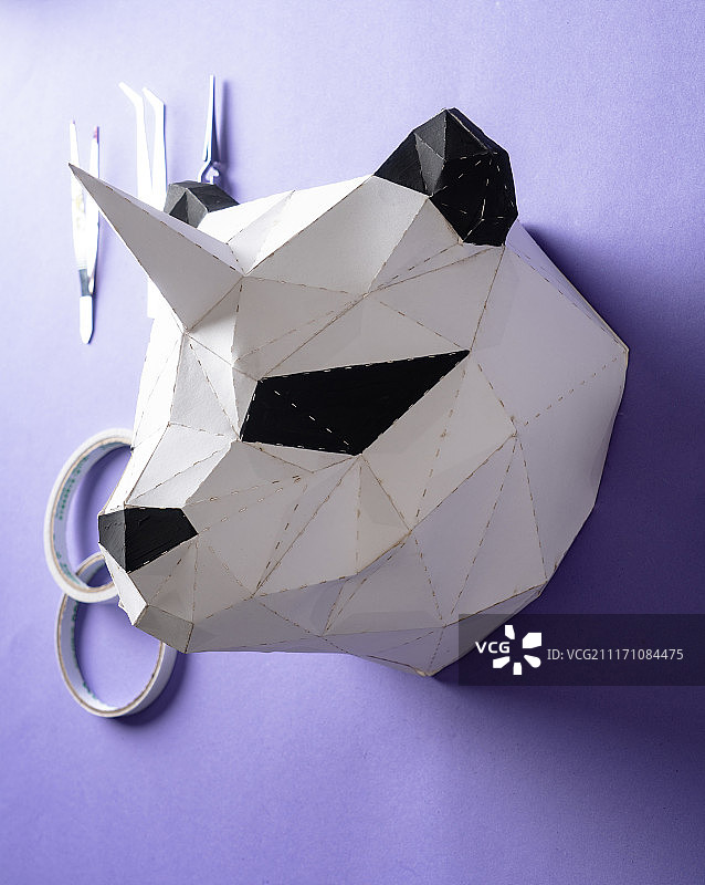 手工折纸熊猫图片素材