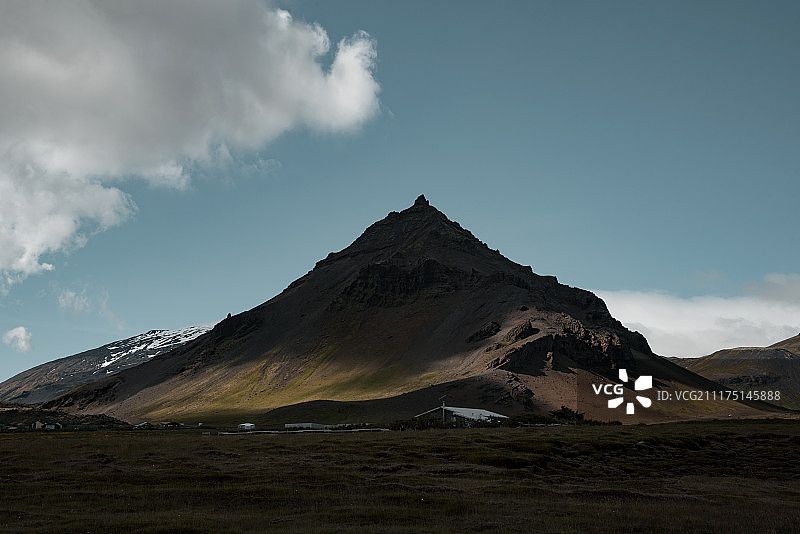 冰岛小镇自然风光图片素材