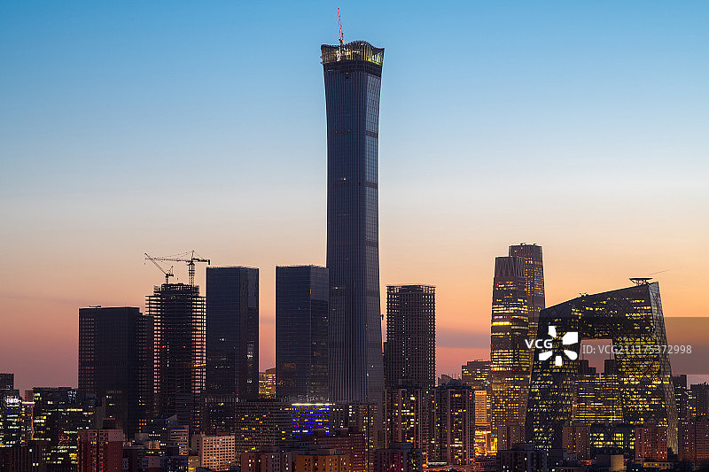 北京国贸CBD建筑群图片素材