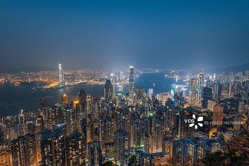 香港城市风光夜景图片素材