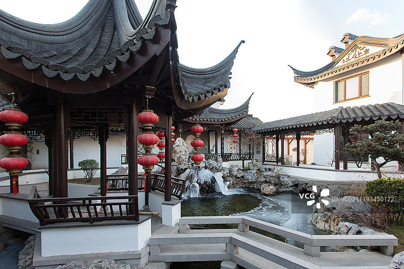 北京市中式建筑庭院图片素材