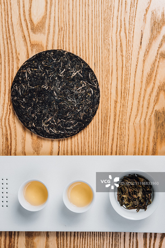 茶叶冲泡过程茶点坚果品茶清新图片素材
