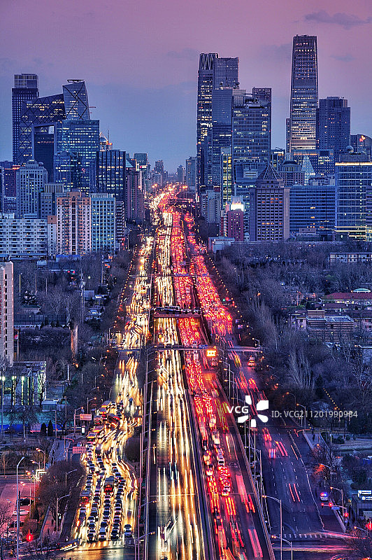 北京夜晚城市风光图片素材