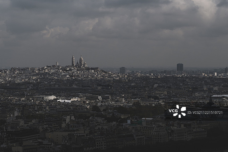 巴黎景观， 蒙马特雷图片素材