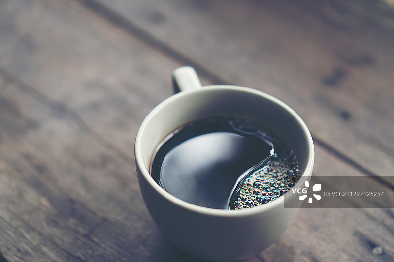 热黑咖啡，晨间生活图片素材