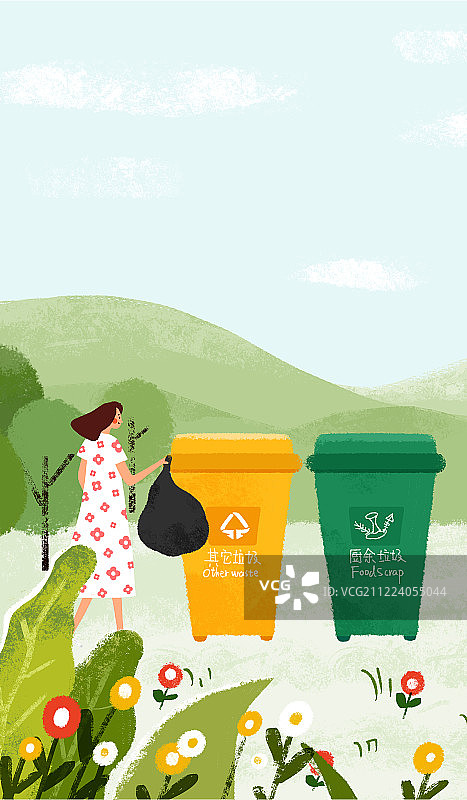 垃圾分类环保回收图片素材