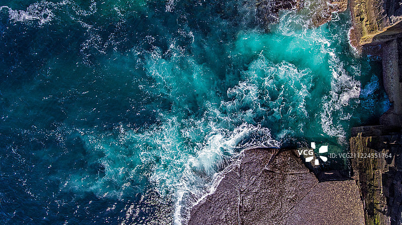 奥克尼群岛的悬崖图片素材