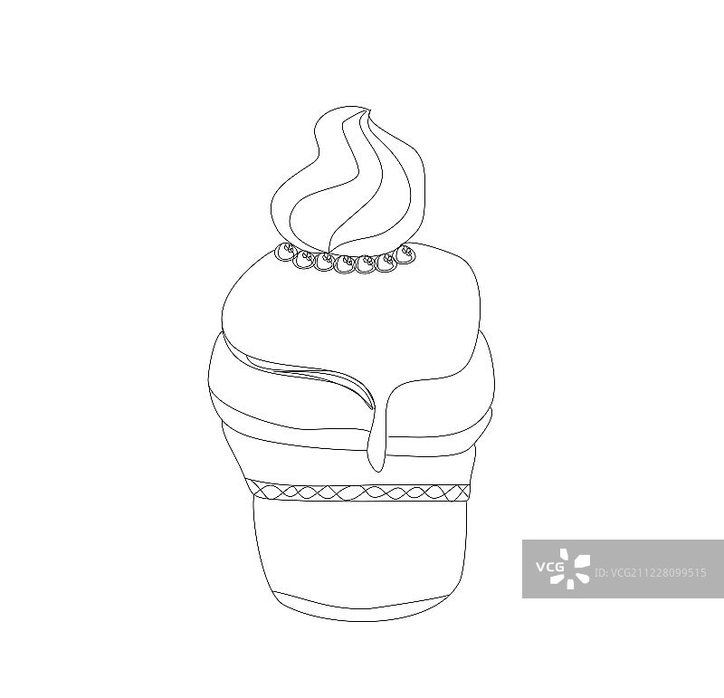 冰淇淋涂鸦图片素材