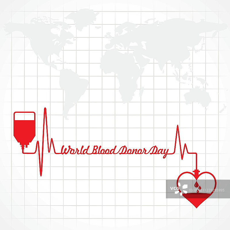 创意世界献血者日贺词图片素材