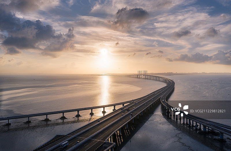 青岛胶州湾跨海大桥图片素材