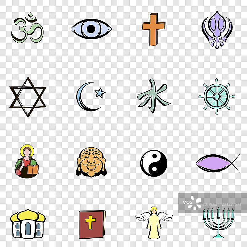 宗教设置图标图片素材