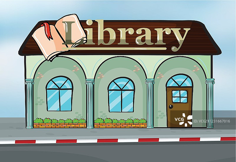 图书馆卡通形象设计图片
