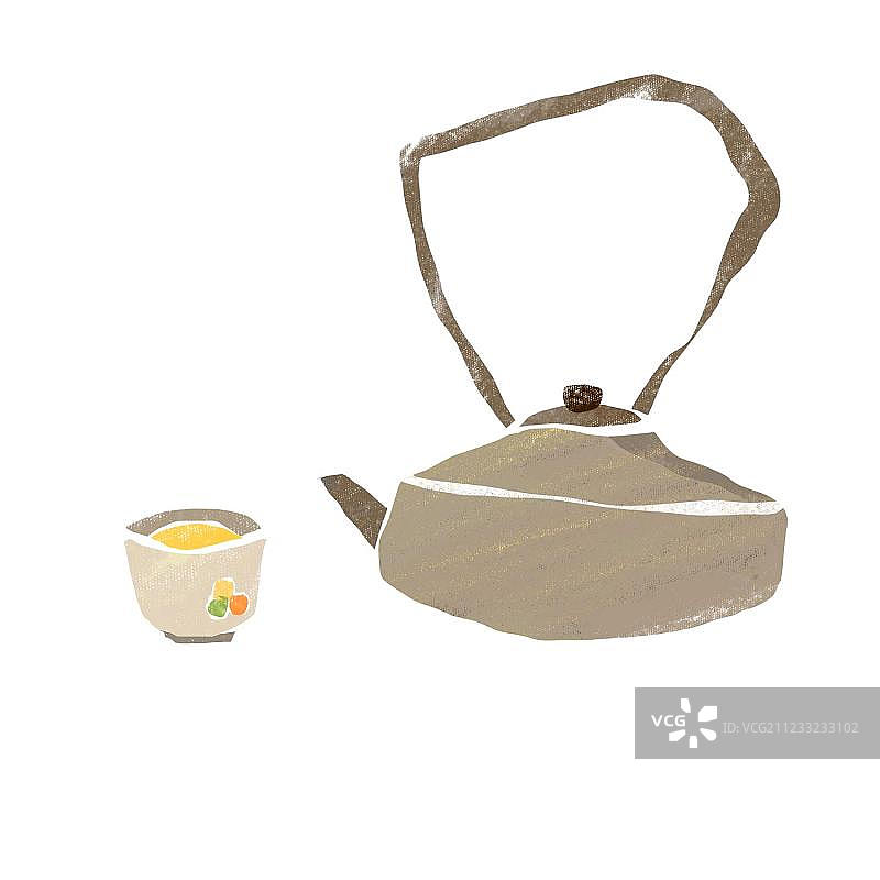 茶壶与水杯图片素材