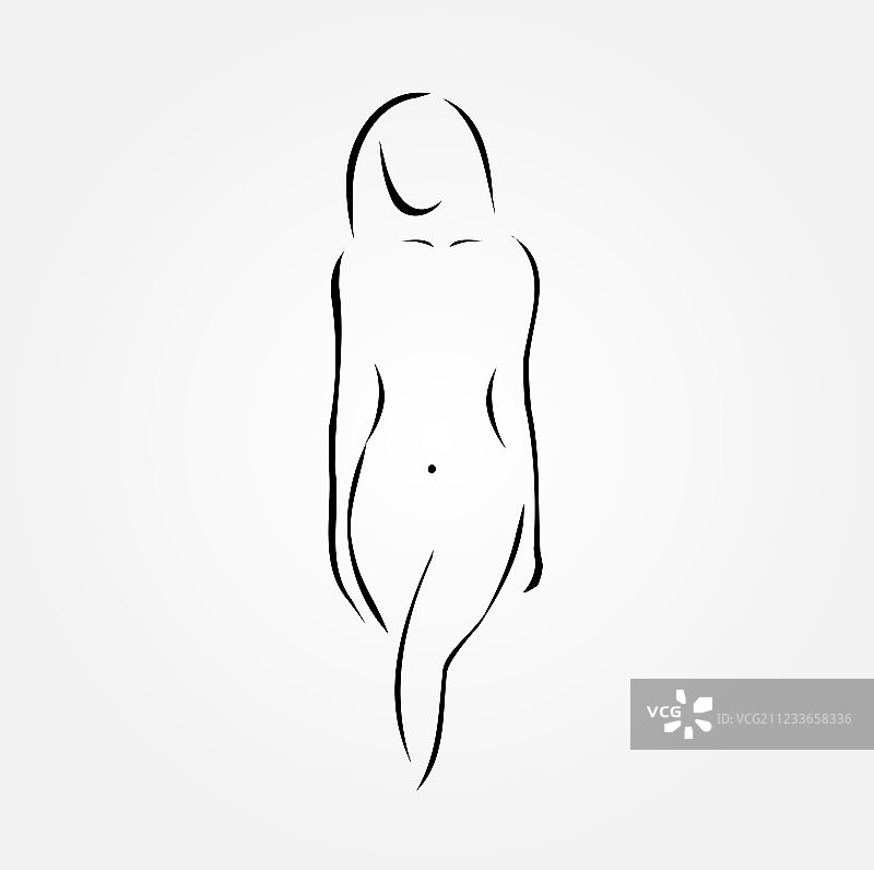 一个裸体女人图片素材