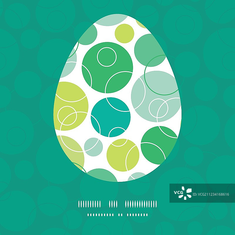 抽象的绿色圆圈复活节彩蛋图片素材