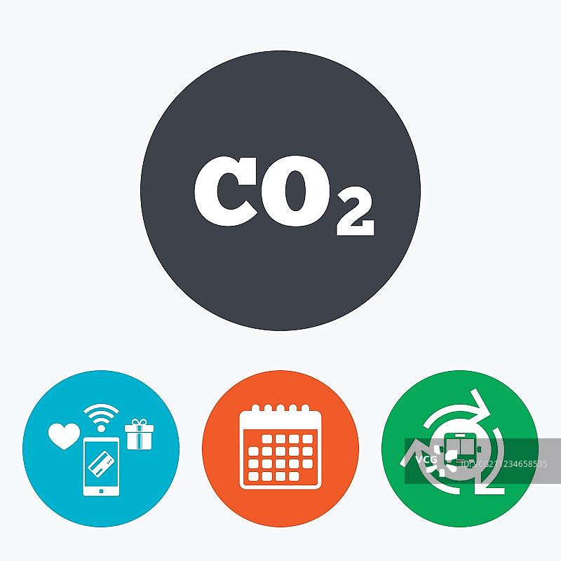 CO2二氧化碳公式符号图标化学图片素材