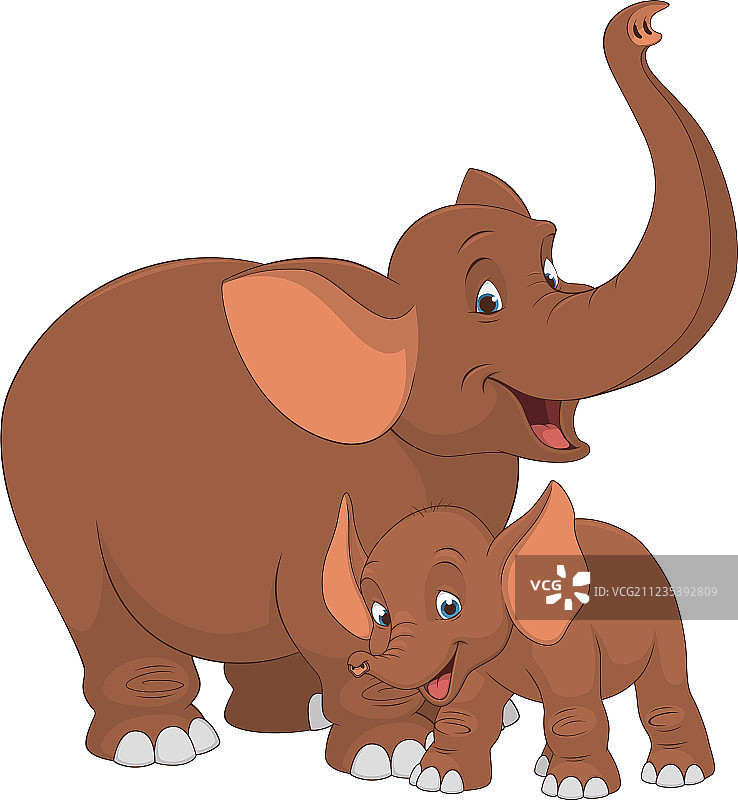 大象与幼崽图片素材