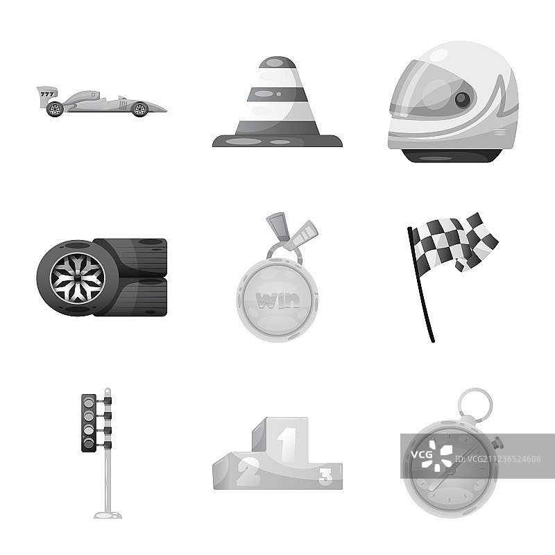 汽车和拉力赛标志集图片素材